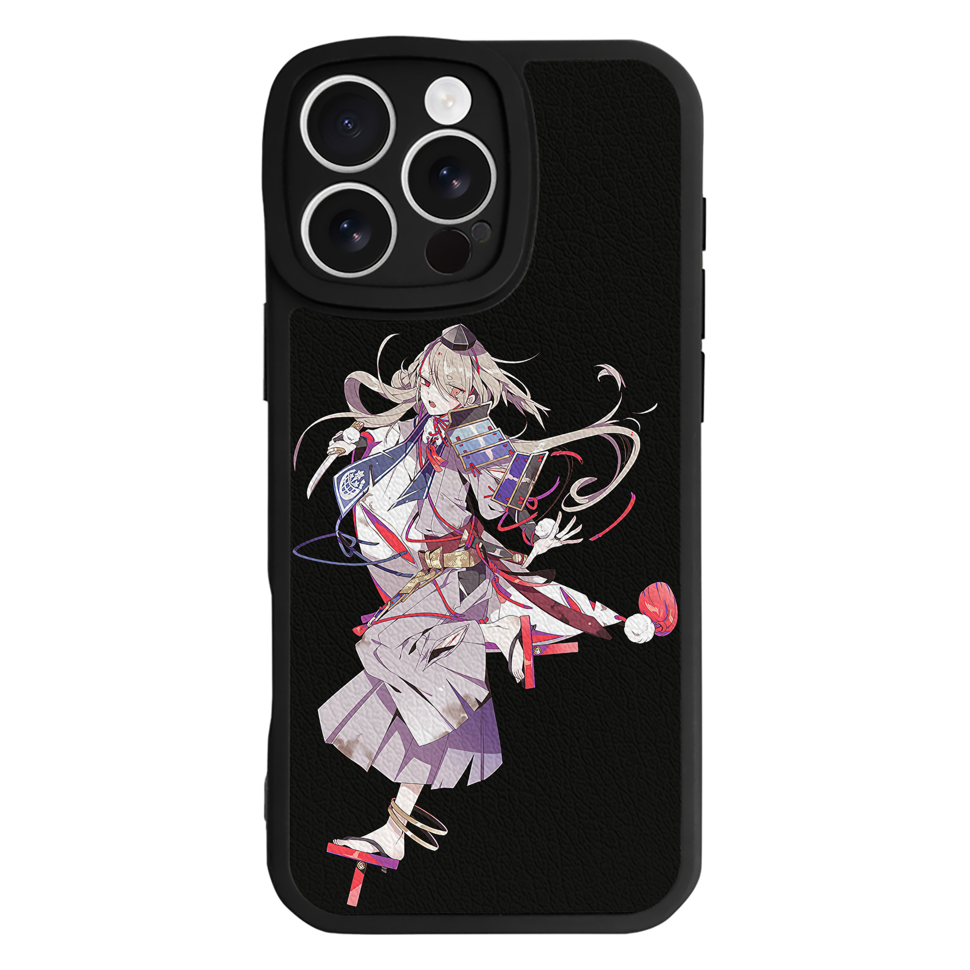 （画像用） 刀剣乱舞 Touken Ranbu 【iPhone 16シリーズ対応】シリコンスマホケース（レザー調） 材質：シリコン